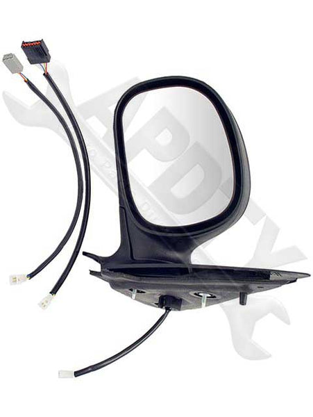 APDTY 066135 Side View Mirror - Left , Power, Non-Heated, Black