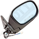 APDTY 0662106 Side View Mirror Right Power; Heated;  Blue Glass ; Primed / Black