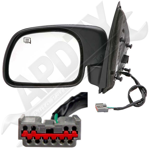 APDTY 1C7Z17683DAA Side View Mirror (Left/Driver Side)