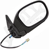 APDTY 0662190 Side View Mirror Right Power; Heated; (Textured Black) , From 11-0