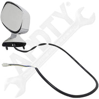 APDTY 066235 Side View Mirror Power Chrome Left/Driver-Side (Replaces 10113834)