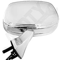 APDTY 066235 Side View Mirror Power Chrome Left/Driver-Side (Replaces 10113834)