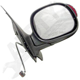 APDTY 0662500 Side View Mirror Power w/Turn Signal Chrome Cap Right-Passenger