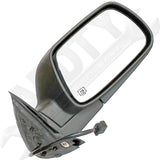 APDTY 0662602 Right Side View Mirror Black; Heated; w/o Memory