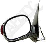 APDTY 0662611 Side View Mirror Power w/ Turn Signal Chrome Cap Left Driver-Side