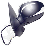 APDTY 0662611 Side View Mirror Power w/ Turn Signal Chrome Cap Left Driver-Side