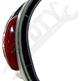 APDTY 0662611 Side View Mirror Power w/ Turn Signal Chrome Cap Left Driver-Side