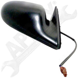 APDTY 0662642 Replacement Side View Mirror Assembly Black Power Fixed Fits Right