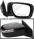APDTY 0662730 Side View Mirror Power, Non-heated, With  Signal Lamp, Black, Pain