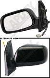 APDTY 0662761 Side View Mirror Black, Code 202