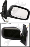 APDTY 0662762 Side View Mirror Black, Code 202