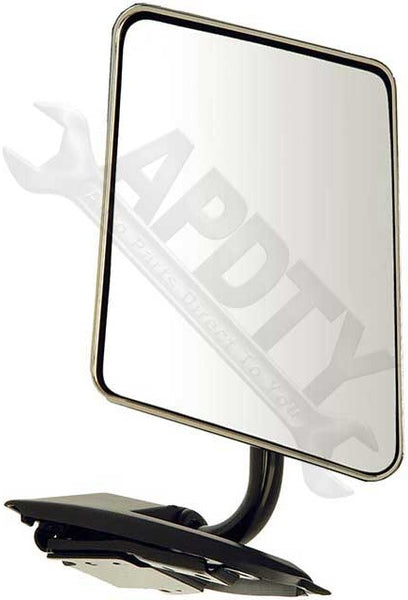 APDTY 066296 Side View Mirror - Left , Manual, Standard, Below Eye line, Chrome