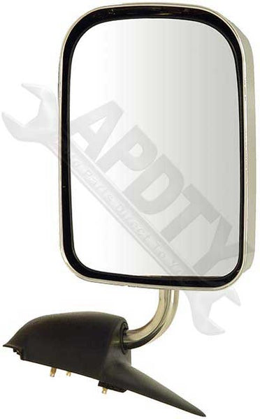 APDTY 066332 Side View Mirror - Left , Manual, Chrome & Black