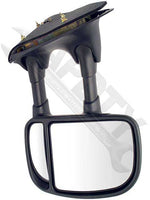 APDTY 066473 Side View Mirror - Right , Manual, Telescopic, Black