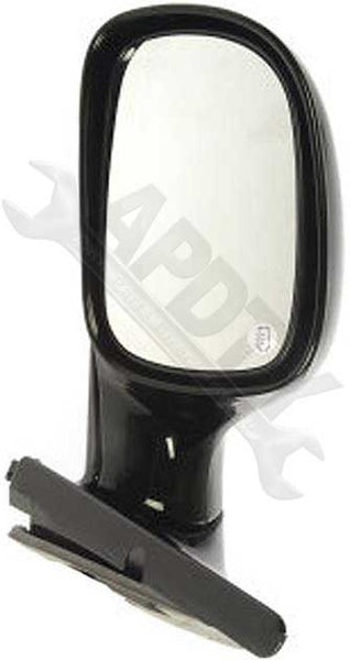 APDTY 066478 Side View Mirror - Left , Manual Telescopic, Black