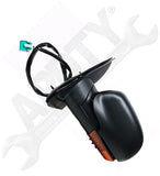 APDTY 066935 Side View Mirror Left Power, Manual Folding, with Amber Lens