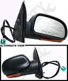 APDTY 066936 Side View Mirror Right Power, Manual Folding, with Amber Lens