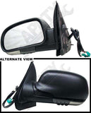 APDTY 066937 Side View Mirror Left Power, Manual Folding, with Clear Lens