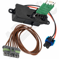 APDTY 084518 Blower Motor Resistor Fan Speed Control w/ Wire Wiring Harness Kit