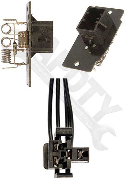 APDTY 084524 Blower Motor Speed Resistor and Harness Pigtail