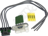 APDTY 084545 Blower Motor Resistor Kit w/ Wiring Harness Pigtail Connector