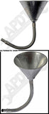 APDTY 0896 5-1/2 In Diameter Steel Flexible Neck Funnel