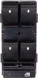 APDTY 100000 Power Window Switch Master 5-Button Front Left (Without Power-Fold)