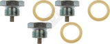 APDTY 101185 Oil Drain Plug& Gasket;  Magnetic; 3 Pack; 3/4-16, Head Size 1 In.