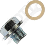 APDTY 101186 Oil Drain Plug Standard M14-1.50, Head Size 17mm