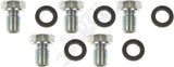 APDTY 101199 Oil Drain Plug & Gasket; Pack Of 5; M12-1.50, Head Size 17mm