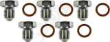 APDTY 101270 Oil Drain Plug; Pack Of 5; Standard M14-1.50, Head Size 19mm