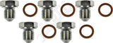 APDTY 101270 Oil Drain Plug; Pack Of 5; Standard M14-1.50, Head Size 19mm