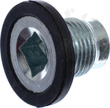 APDTY 101284 Replacement Engine Oil Pan Drain Plug w/ Molded Gasket; M18-1.5