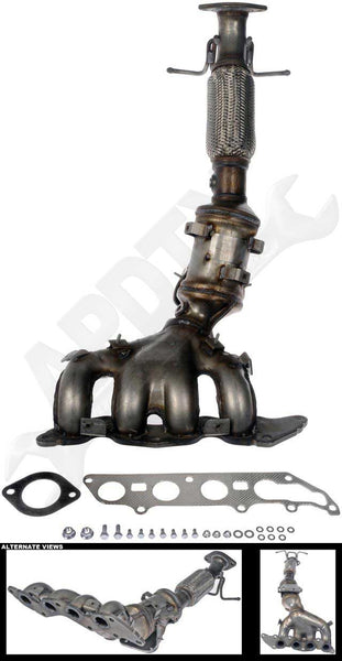 APDTY 104069 Exhaust Manifold & Catalytic Converter 2004-2005 Mazda 3