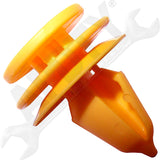 APDTY 104739 Push Pin Nylon Plastic Retainer Clip Rivet; Door Panel Clips; (25)