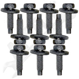 APDTY 104774 Flange Bolt Set Of 10 Hood Hinge, Fender, Body, Battery Hold Down