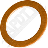 APDTY 106113 Copper Drain Plug Gasket, Fits 5/8, M16, M16.4