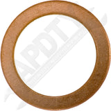 APDTY 106113 Copper Drain Plug Gasket, Fits 5/8, M16, M16.4