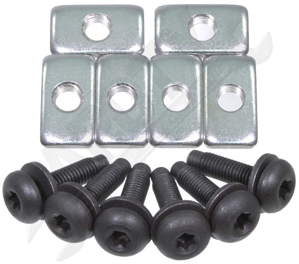 APDTY 107312 Hardtop Hardware Kit With 6 Mounting Bolts, 6 Nuts & 6 Washers