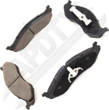 APDTY 107464 Ceramic Brake Pad Set; Front Left & Right; Replaces 4778058TI
