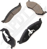 APDTY 107464 Ceramic Brake Pad Set; Front Left & Right; Replaces 4778058TI
