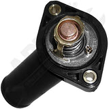 APDTY 107572 Thermostat & Coolant Water Outlet Housing; 2007-2011 Wrangler 3.8L
