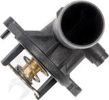 APDTY 108988 Thermostat Plastic Housing & Gasket Fits Select 3.0L or 3.6L V6