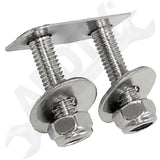 APDTY 109616 Hood Catch Latch Kit Stainless Steel Fits 1997-2006 Wrangler