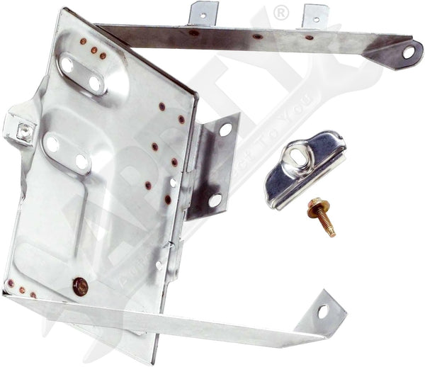 APDTY 111846 Battery Tray Kit; Stainless Steel