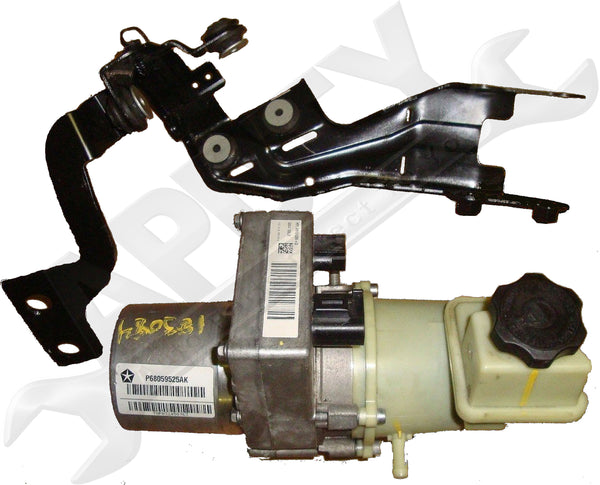 APDTY 112553 EHPS Electro Hydraulic Power Steering Pump w/Reservoir & Bracket