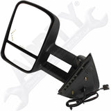 APDTY 112614 Side View Dual Mirror Assembly For Towing Turn Signal In Glass Left