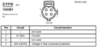 APDTY 112687 Wiring Harness Pigtail Connector (Fits APDTY 015325 Vacuum Pump)