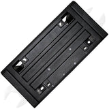 APDTY 112705 License Plate Black Plastic Holder Bracket Front Replaces 15990676