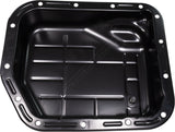 APDTY 112743 Transmission Oil Pan (Upgraded Design With Drain Plug & Drain Hole)